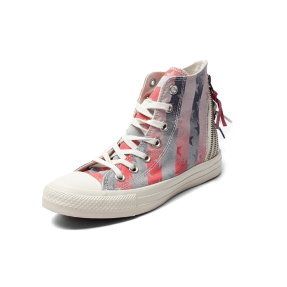 Converse Chuck Taylor All Star Tri Zip Striped USA Flag 547314C Women's Shoes 7